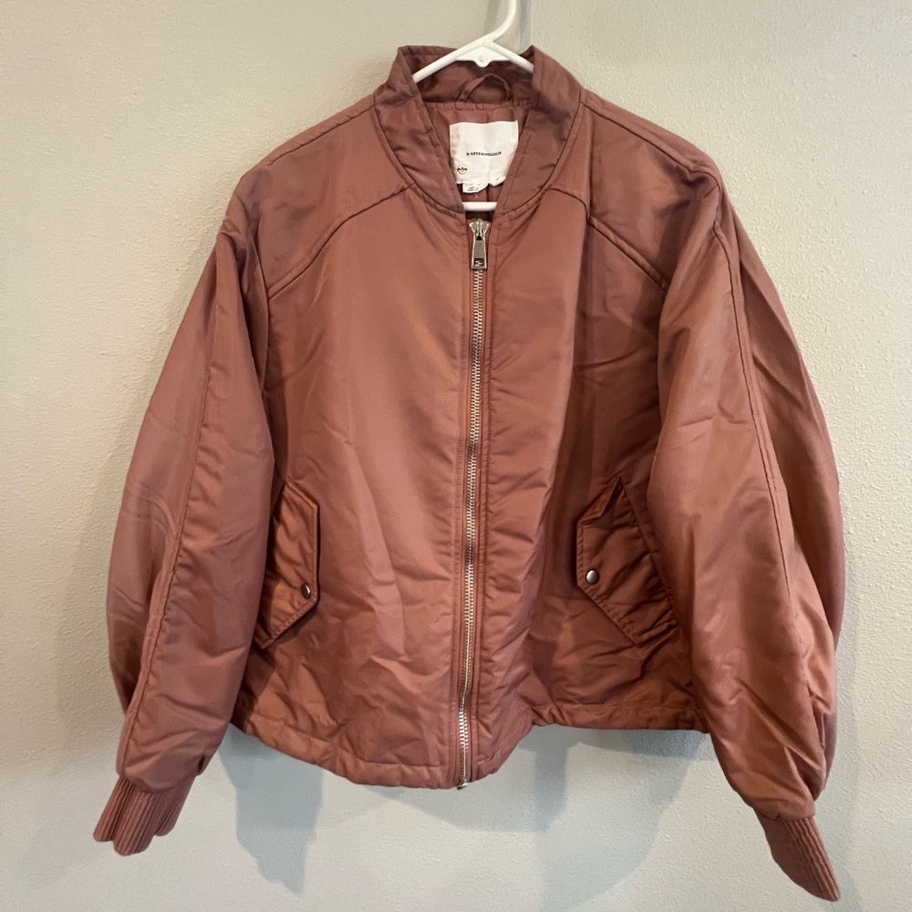 Anthropologie Brown Bomber Jacket